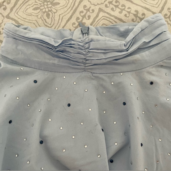 Zara bedazzled long sleeve collar top - Picture 3 of 8